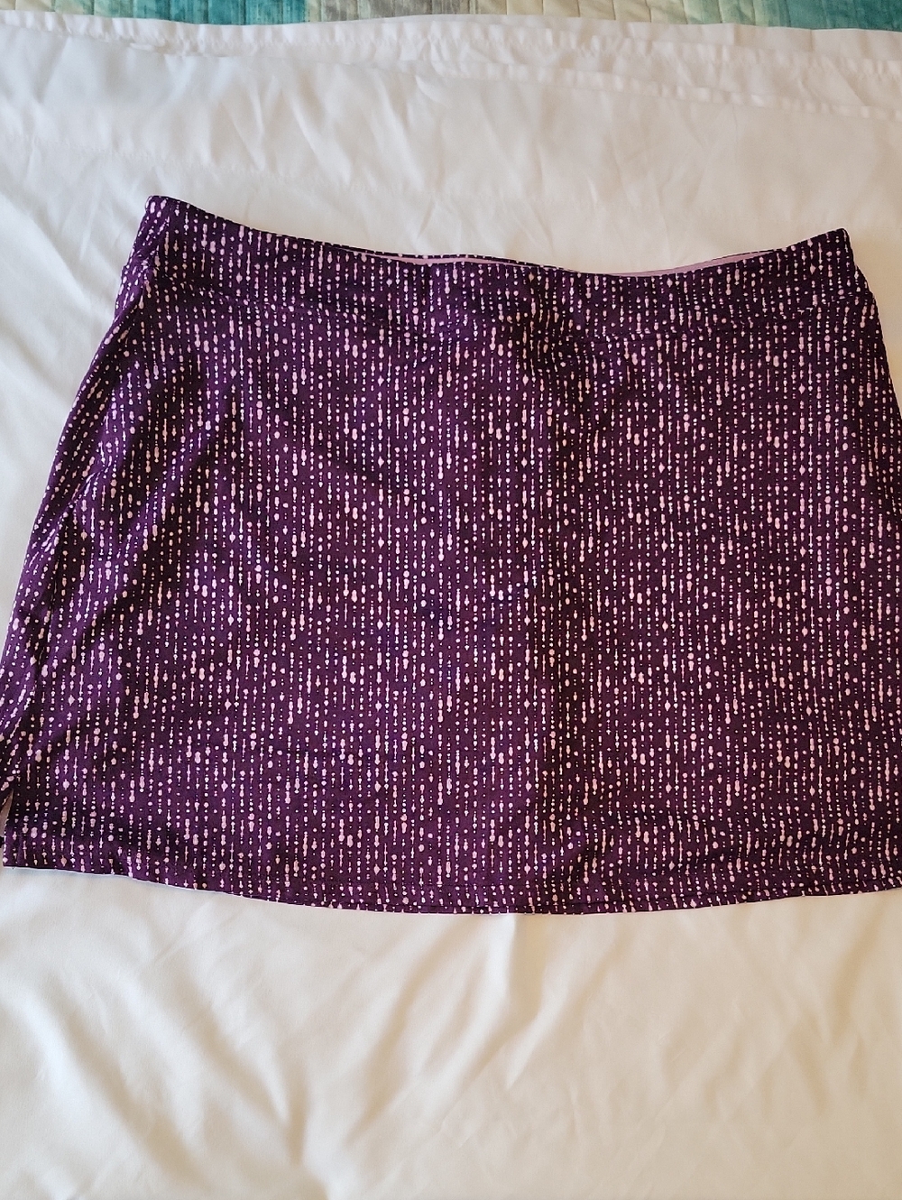 Tranquility by Colorado Clothing Purple Printed Mini Skirt